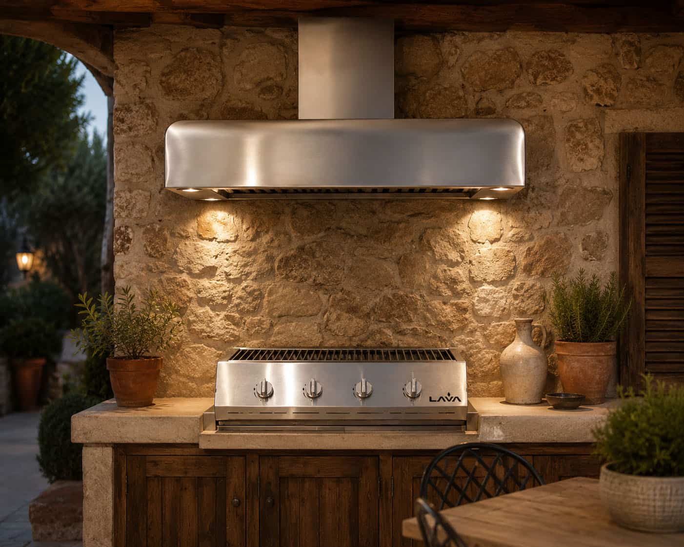 Stainless Steel Braai Canopy – Rounded corners